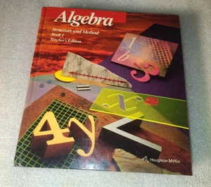 Algebra Structure and Method Book 1 Teacher’s Edition 1990 Houghton Mifflin - Picture 1 of 6