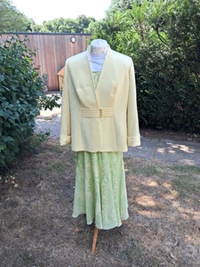 Windsmoor Jacket Top & Skirt Set Lemon & Line Jacket 20 Skirt 14 Charity Sale - Picture 1 of 23