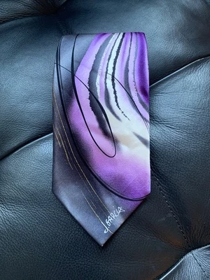 Corbata de seda Jerry J. Garcia firma dos guardias prueba de artista n.º10 3,5"x61" Foto 1 de 4