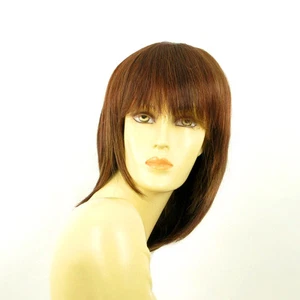 Perruque femme mi-long Châtain Cuivré Méché Blond Clair/rouge FANIE 33H130 - Imagen 1 de 8