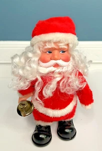 Vintage Walking Musical Santa Claus Taiwan 6" - READ Not Fully working - Picture 1 of 8
