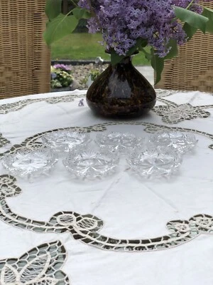 Bohmen/Bohemia-Bleikristall/Kristall Glas-Komplett-6 St.Schälchen/Schale/Teller - Bild 1 von 4