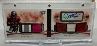 Doug Martin 2012 Topps Prime Level ll Autographed & Game Worn Used 09/15 Card - Image 1 of 2