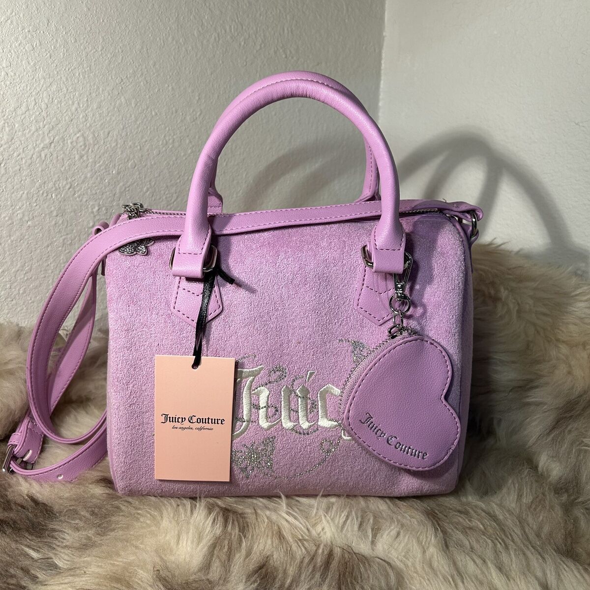 Juicy Couture Faux Leather Exterior Satchel/Top Handle Bag Juicy Couture Faux Leather Exterior Satchel/Top Handle Bag