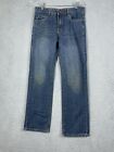 Lucky Brand Jeans Billy Straight Boys Size 14 Medium Wash Blue Denim Pants