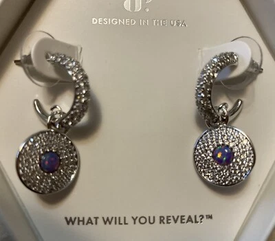 Pendientes colgantes de cumpleaños BP octubre 2024 “un círculo de amor” ópalo lila RBP8291 Foto 1 de 3