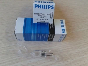 Lampada di proiezione PHILIPS 6605 M42 6 V 10 W G4 lampada alogena spettrofotometro lampadina - Foto 1 di 1