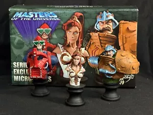 NECA Masters Of The Universe Series 3 Busts #591/2500 MOTU Teela, Man at Arms - Picture 1 of 5