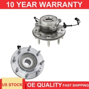 Set (2) Front Wheel Hub Bearing for 2011-2016 Silverado Sierra 2500HD 3500HD 4x4 - Picture 1 of 9