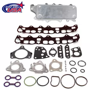 Engine Oil Cooler & Gasket Kit For Mercedes W164 W211 W251 E320 Sprinter 2500 - Picture 1 of 5