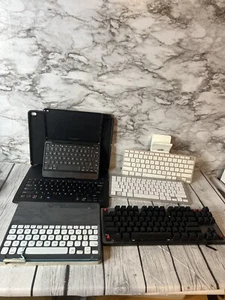 Lot Of 6 Keyboards iPad With Keyboard Cases, Mechanical Board, Apple A1359 - Picture 1 of 11