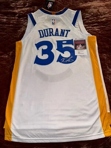 KEVIN DURANT #35 SIGNED GOLDEN STATE WARRIORS SWINGMAN JERSEY JSA - Picture 1 of 4