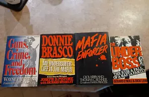 The Underboss, Mafia Enforcer And Donnie Brasco Hardcover Mafia Book Lot Of 4 - Picture 1 of 11