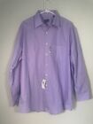 Van Heusen Men's Dress Shirt Size Large, Lavender, 16 1/2, 32-33, Wrinkle Free