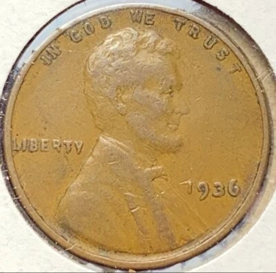 1936 Lincoln Wheat Penny - DDO FS-103 - Doubled Die Obverse - Image 1 of 4