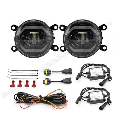 Für Ford Audi Opel Land Rover VW Citroen 90mm LED Nebelscheinwerfer Tagfahrlicht - Bild 1 von 4