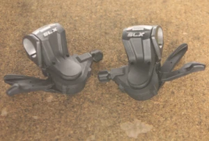 Oldschool Shimano Deore SLX / SL-M660 9 speed mountainbike shifters shifter set - Picture 1 of 7
