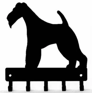 Soporte para llaves/correas Wire Fox Terrier para perros hecho en EE. UU. - Imagen 1 de 5