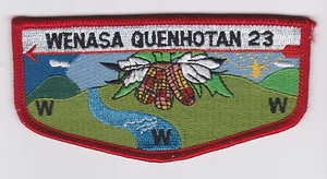 USA BOY SCOUTS OF AMERICA - BSA OA WENASA QUENHOTAN LODGE 23 SCOUT FLAP PATCH - Bild 1 von 2