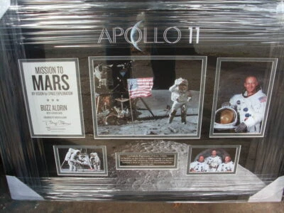 BUZZ ALDRIN  "MAN ON THE MOON" 50th ANNIVERSARY SIGNED MONTAGE       - Image 1 of 4