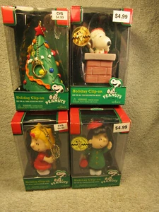 CVS Peanuts Gang Lot of 4 Tree,Lucy,Sally,Snoopy Ornaments - Picture 1 of 6