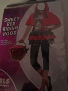 Halloween Costume Cosplay Girls /Teen LITTLE RED RIDING HOOD KIDS XL 14/16 NEW - Picture 1 of 1