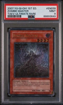 PSA 9 TAEV-EN039 Zombie Master Ultimate Rare 1st Edition 2007 Yugioh - Image 1 of 2