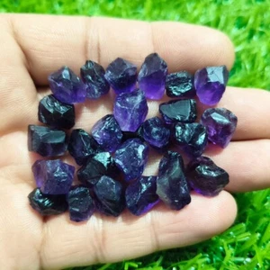 "25pcs Natural Purple Amethyst Rough Stones 10-12mm – Healing Crystal Stone Mix" - Picture 1 of 11