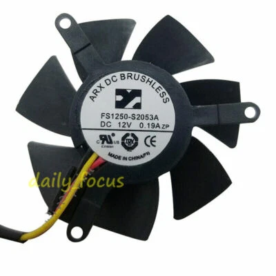 for Gigabyte GTX 1050 Ti FS1250-S2053A 12V 0.19A 4.5cm diam. Graphics Card Fan - Image 1 of 3