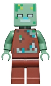 Lego Minecraft Minifigure Drowned Zombie min088 from set 21178 - Picture 1 of 1