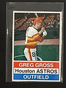 Tarjeta de béisbol Greg Gross 1976 anfitriona Astros de Houston #90 mal estado - Imagen 1 de 2