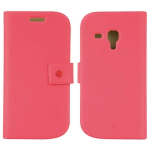 FENICE Diario Samsung Galaxy S III Mini Premium Italian PU Leather Case - Pink - Picture 1 of 5