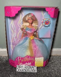 Vintage Barbie Birthday Blonde Puppe NRFB 💖 von 1997 - Bild 1 von 6