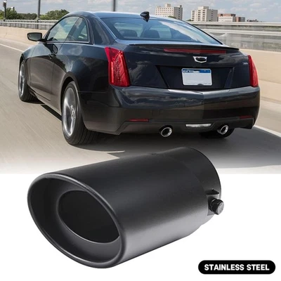 Tubo de escape traseiro ponta traseira silenciador redondo acessórios para Cadillac ATS - Imagem 1 de 4