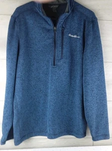 Eddie Bauer Herren 1/4 Reißverschluss, Größe L Pullover blau - Bild 1 von 7