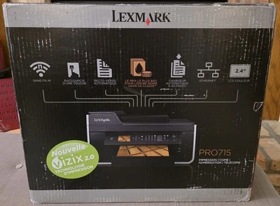NUEVA IMPRESORA INALÁMBRICA TODO EN UNO LEXMARK PRO715 - Raro stock antiguo nunca usado Foto 1 de 4
