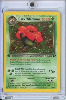 POKEMON DARK VILEPLUME TEAM ROCKET 1ST EDITION HOLO RARE 13/82 LP - Image 1 of 2