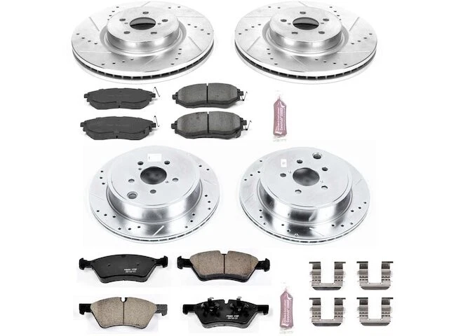 Kit de pastillas de freno delanteras y traseras y rotor para Subaru Legacy 2011 YP255WQ 2010-2014 Foto 1 de 1