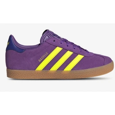 NEW ADIDAS GAZELLE ORIGINALS CF EL I Size 10K JP7136 - Active Purple/ Solar Lime - Image 1 of 4