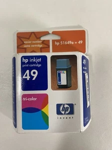 HP Inkjet Print Original Cartridge 49 51649a Tri-color Expired 10/2002 - Picture 1 of 3