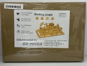 Neues Working People mechanisches Puzzle 3-D YX500 Modell ungeöffnet - Bild 1 von 2