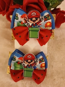 Hair Bows Set Mario - Picture 1 of 1