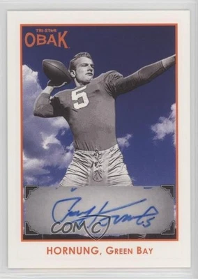2011 TRI-STAR Obak Auto Orange /75 Paul Hornung #A19 Auto HOF - Image 1 of 2