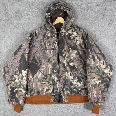 Chaqueta Camuflada De Colección Roble Mossy Para Hombre XXL Cremallera Completa Con Capucha Estilo Carhartt Foto 1 de 4