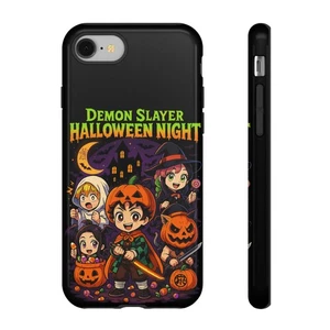 Halloween Themed Demon Slayer Phone Case, Tough Cases, Anime Merch, Spooky Gift - Picture 1 of 241