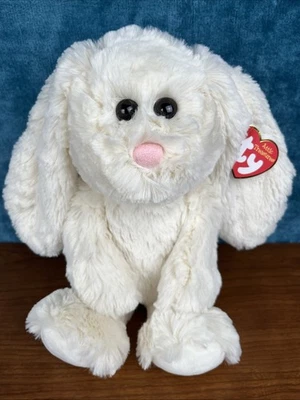 "Ty Attic Treasures PEARL Cream Bunny 12"" (más grande) Cuddlys - Nuevo con etiquetas" Foto 1 de 4
