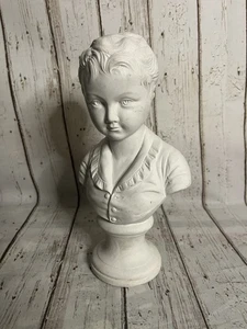 Vintage French Plaster Bust: Tharaud-Style Child Sculpture - Picture 1 of 9