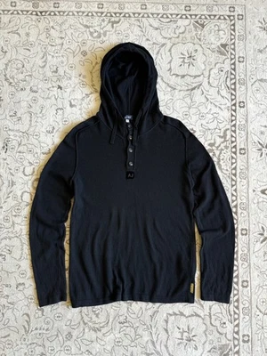 Vintage Armani Jeans Gold Maglia Hooded Sweater Avant Garde Size S Men's - Image 1 of 4