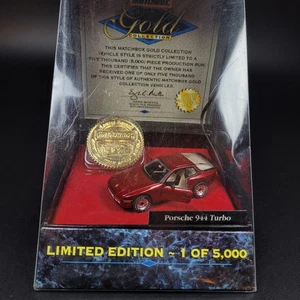 1996 Matchbox Gold Collection Porsche 944 Turbo, Red, 1 of 5,000, 1/64, RARE!! - Picture 1 of 7