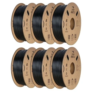 Creality Ender Fast PLA Filament, Black 6 pack bundle - Free Shipping! - Afbeelding 1 van 6